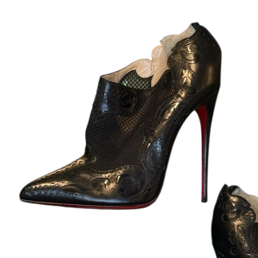 Christian Louboutin Mandolina laser-cut booties
